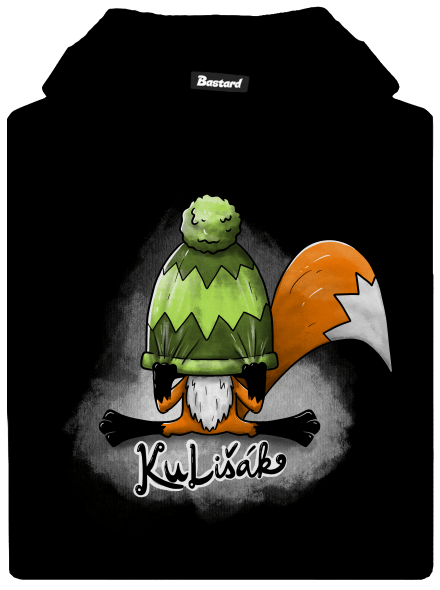 Kulišák dětská mikina klokanka Black