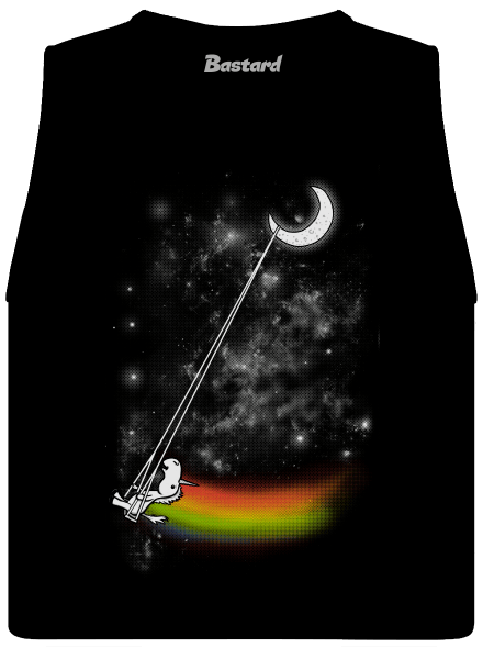 Unicorn Universe dámské tílko volné Black