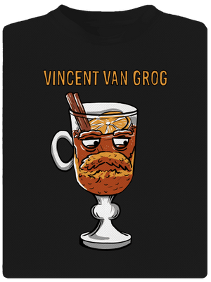 Vincent van Grog pánské sportovní tričko Black