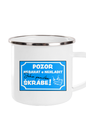 Pozor, nesahat plecháček White