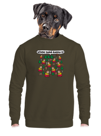 unisex mikina bez kapuce