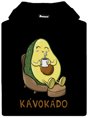 Kávokádo pánská mikina klokanka Black