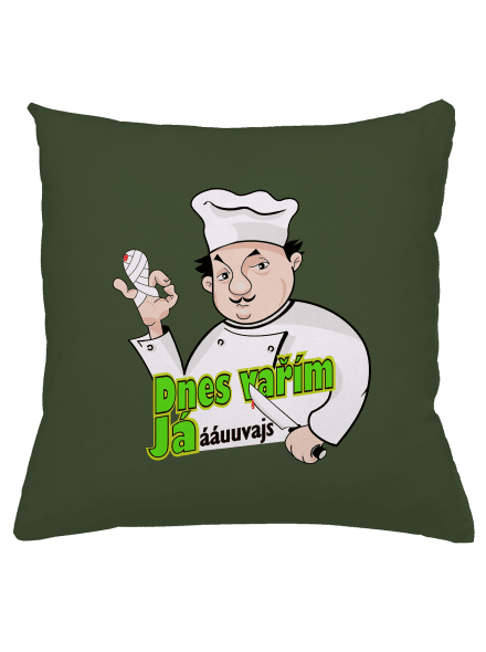 Dnes vařím já polštář Olive Green