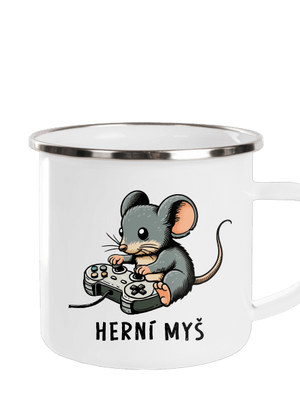 Herní myš plecháček White