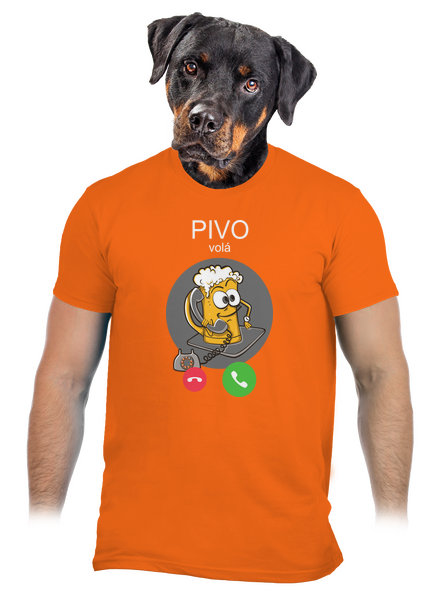 Pivo volá pánské tričko Orange