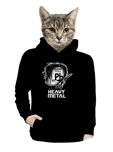Heavy Metal dámská mikina klokanka Black