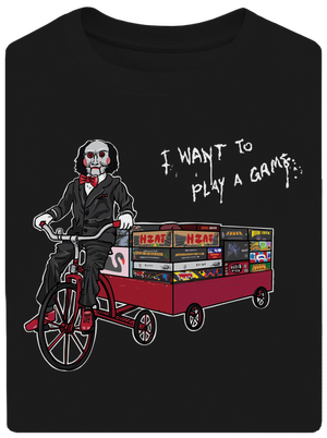 Chci si zahrát hru unisex tričko oversized Black