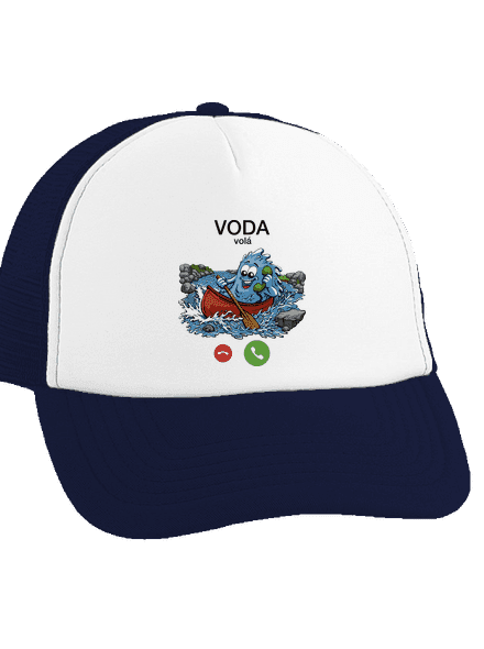 Voda volá kšiltovka truckerka French Navy cap
