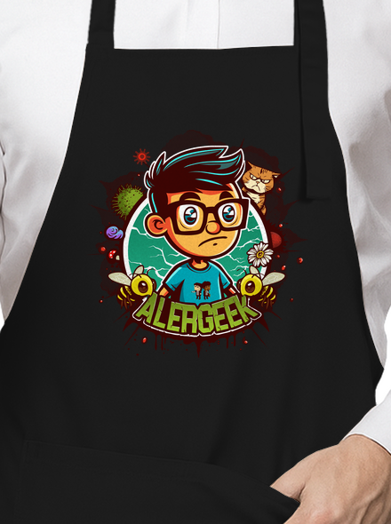 Alergeek zástěra Black