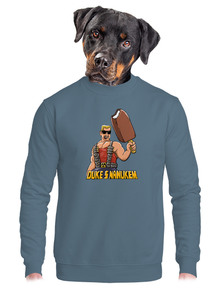 Duke s nanukem unisex mikina bez kapuce Nordic Blue
