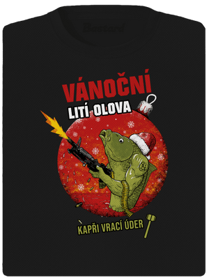 Vánoční lití olova dámské sportovní tričko Black