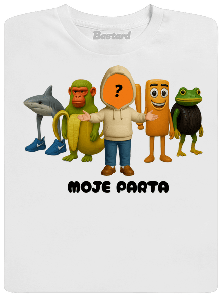 Brainrot parta pro holky pánské dlouhý rukáv White