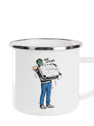 Kufr plecháček White