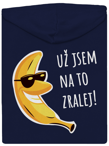 Jsem zralej pánská mikina na zip Navy