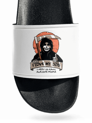 I love my job pantofle White