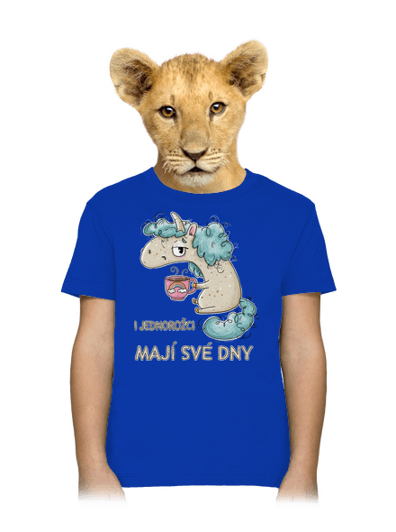 Jednorožci mají své dny dětské tričko Royal Blue