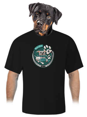 Psí horoskop: Ryba unisex tričko oversized Black