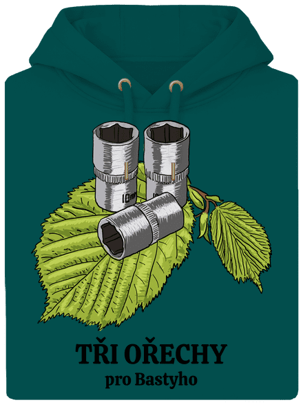 Tři ořechy pro... unisex mikina premium Emerald Green