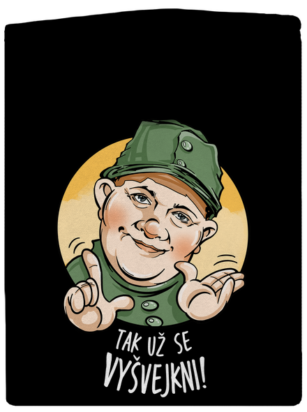Vyšvejkni se pánská mikina na zip Black