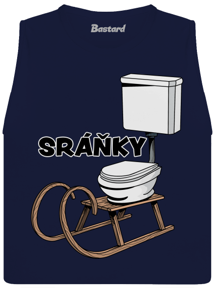 Sráňky dámské tílko volné Navy