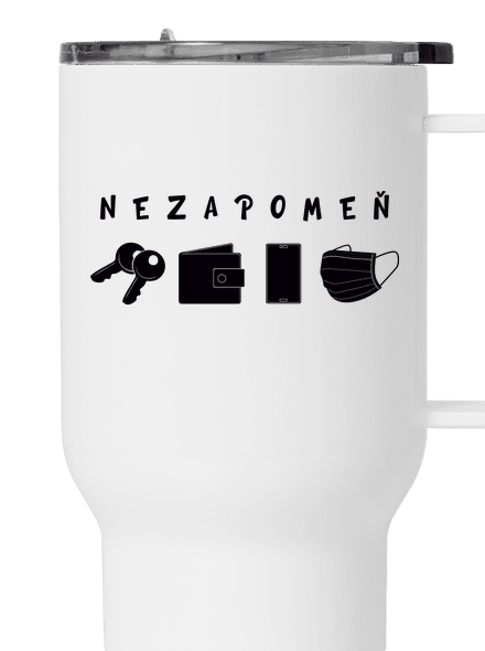 Nezapomeň termohrnek White
