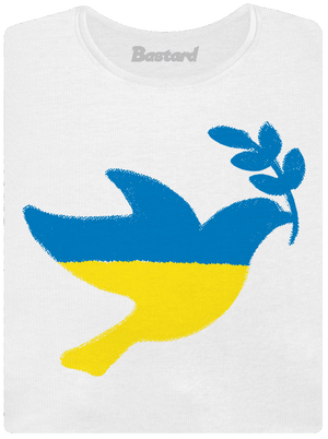 Ukrajina - Holubice obrys dámské tričko premium White