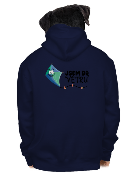 Do větru pánská mikina na zip Navy