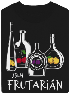 Frutarián unisex mikina bez kapuce Black