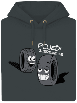 Pneumatiky unisex mikina premium Charcoal