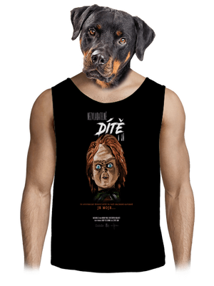 B13: Nezvladatelné dítě pánské tílko Black