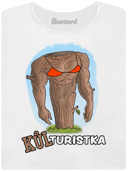 Kůlturista dámské tričko premium White