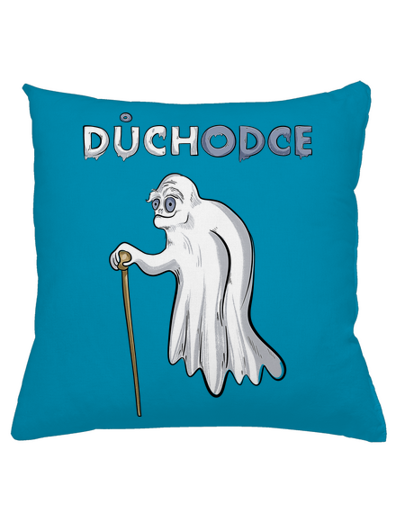 Duch důchodce polštář Blue Turquoise