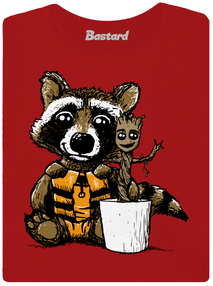 Strážci galaxie dámské tričko premium Red Mal