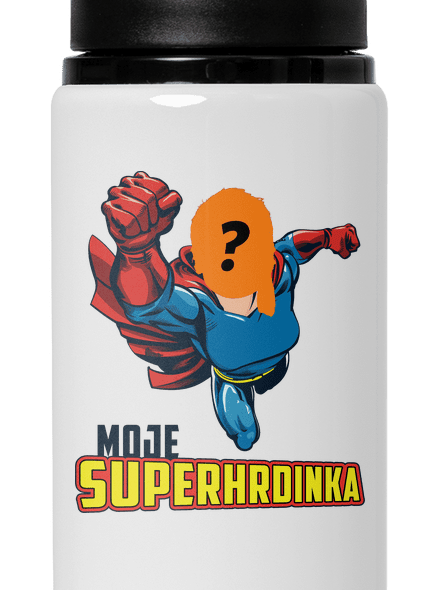 Moje superhrdinka lahev na vodu White