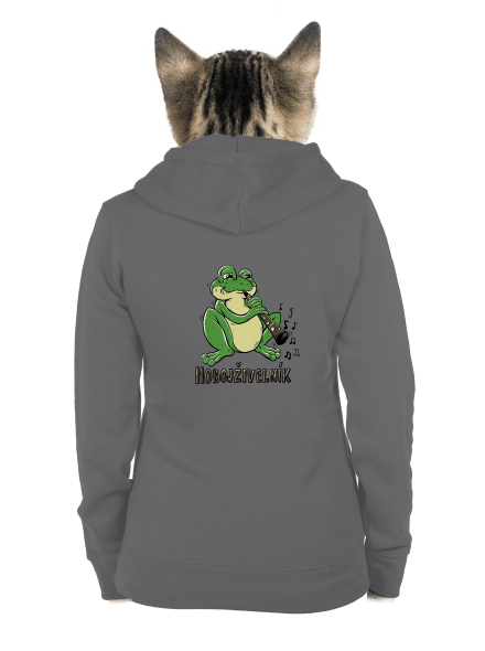 Hobojživelník dámská mikina na zip Steel Gray