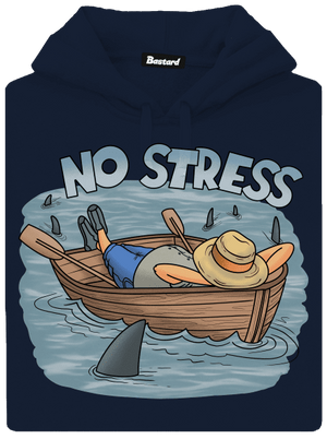 No stress pánská mikina klokanka Navy