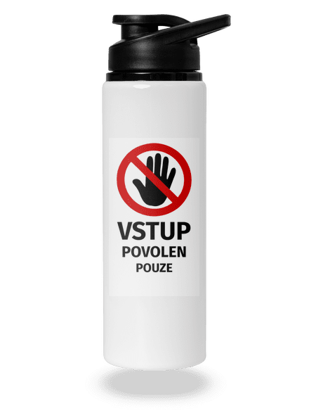Vstup povolen lahev na vodu White