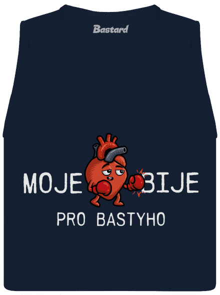 Moje srdce bije dámské tílko volné Navy