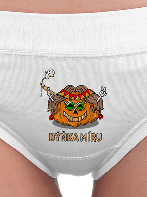 Dýňka míru dámské kalhotky White