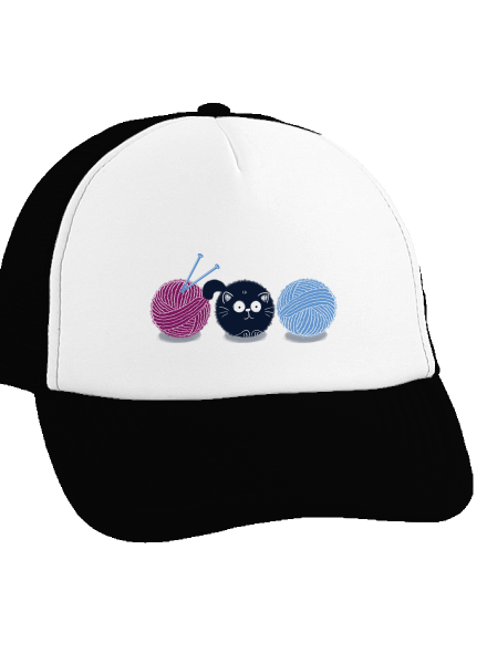 Klubíčko kšiltovka truckerka Black cap