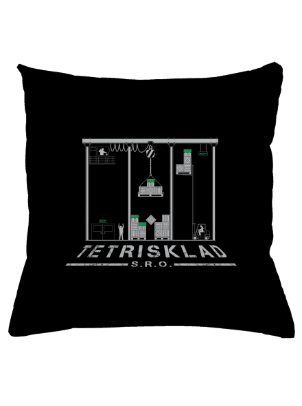 Tetrisklad polštář Black