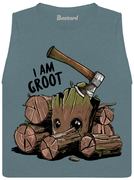 I Am Groot dámské tílko volné Heather Deep Teal