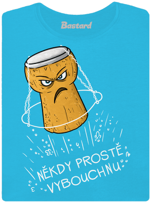 Někdy vybouchnu dámské tričko s lemem Blue Atol