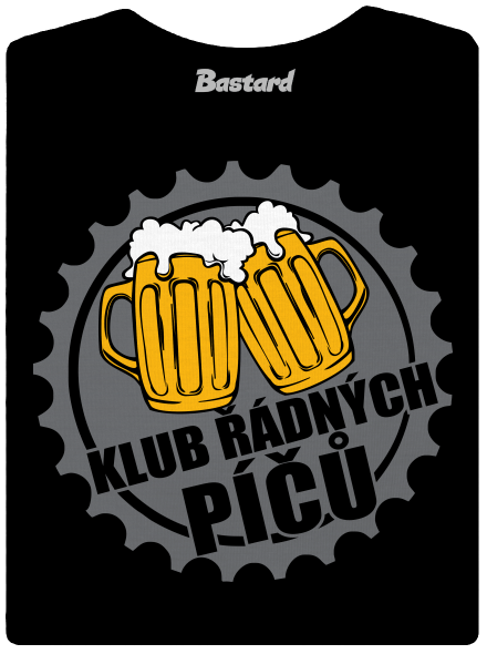 Klub řádných píčů dámské tričko Black