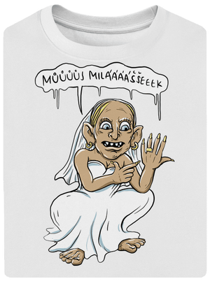 Snubní milášek unisex tričko oversized White