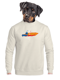 unisex mikina bez kapuce