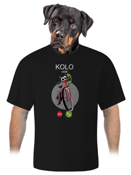 Kolo volá unisex tričko oversized Black