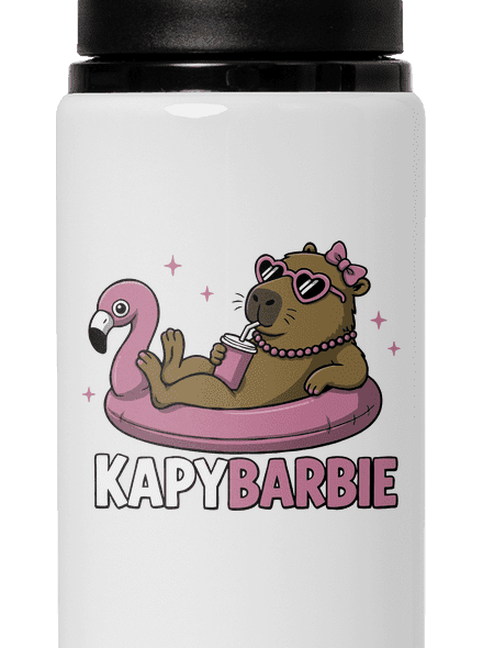 Kapybarbie lahev na vodu White