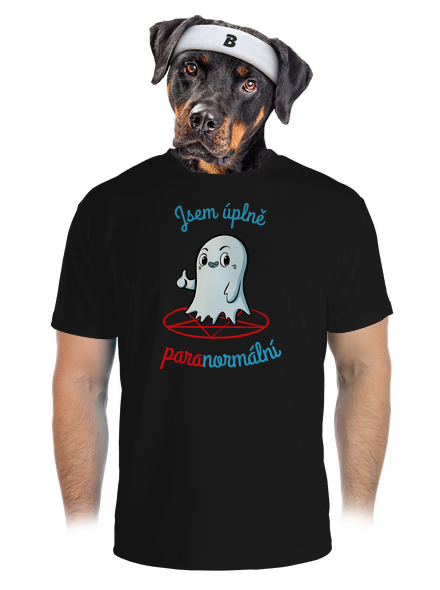 Jsem paranormální pánské sportovní tričko Black