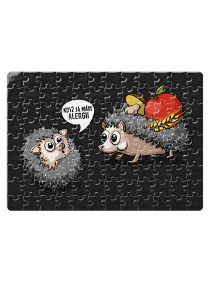 Alergický ježek puzzle White